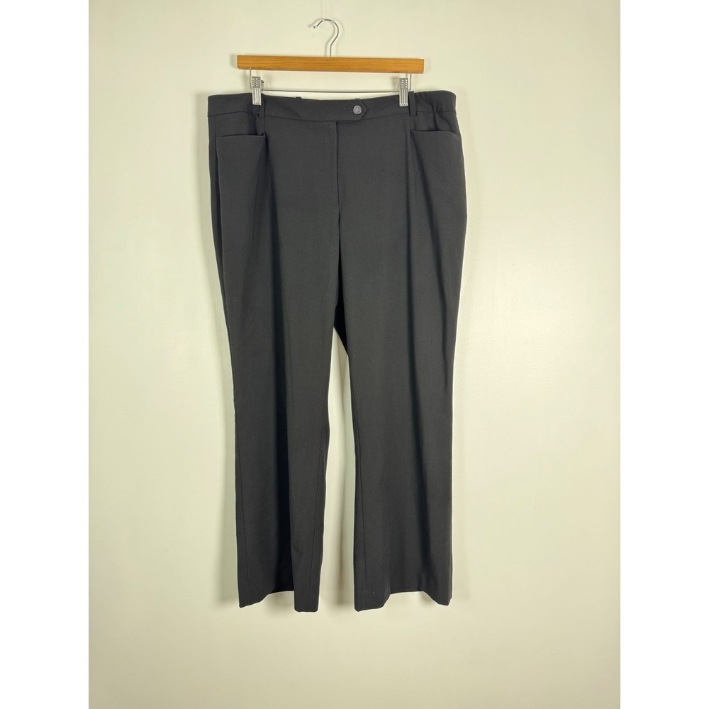 Professional Calvin Klein Womens 16 Modern Fit Dress Pants Black Stretch Slacks